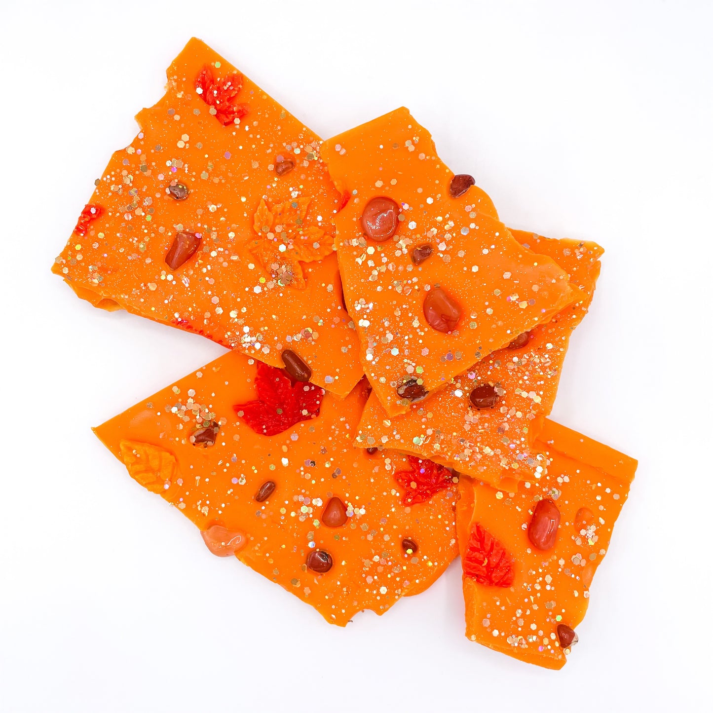Crystal infused wax brittle