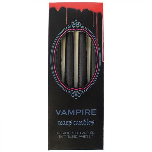 Vampire tear taper candles. Pack of 4