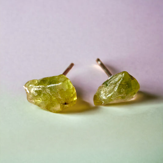 Peridot Chip Earrings