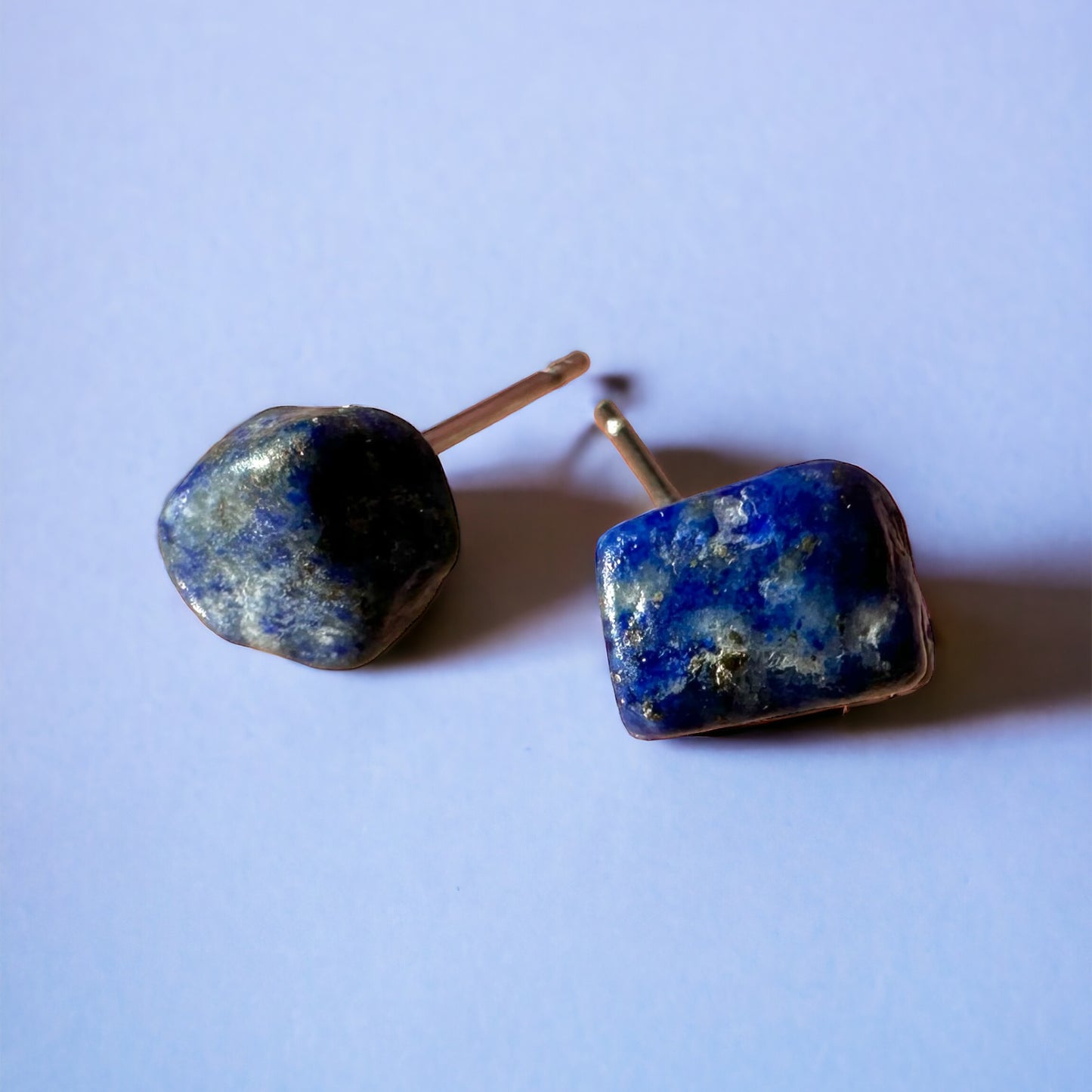 Lapis Lazuli Chip Earrings