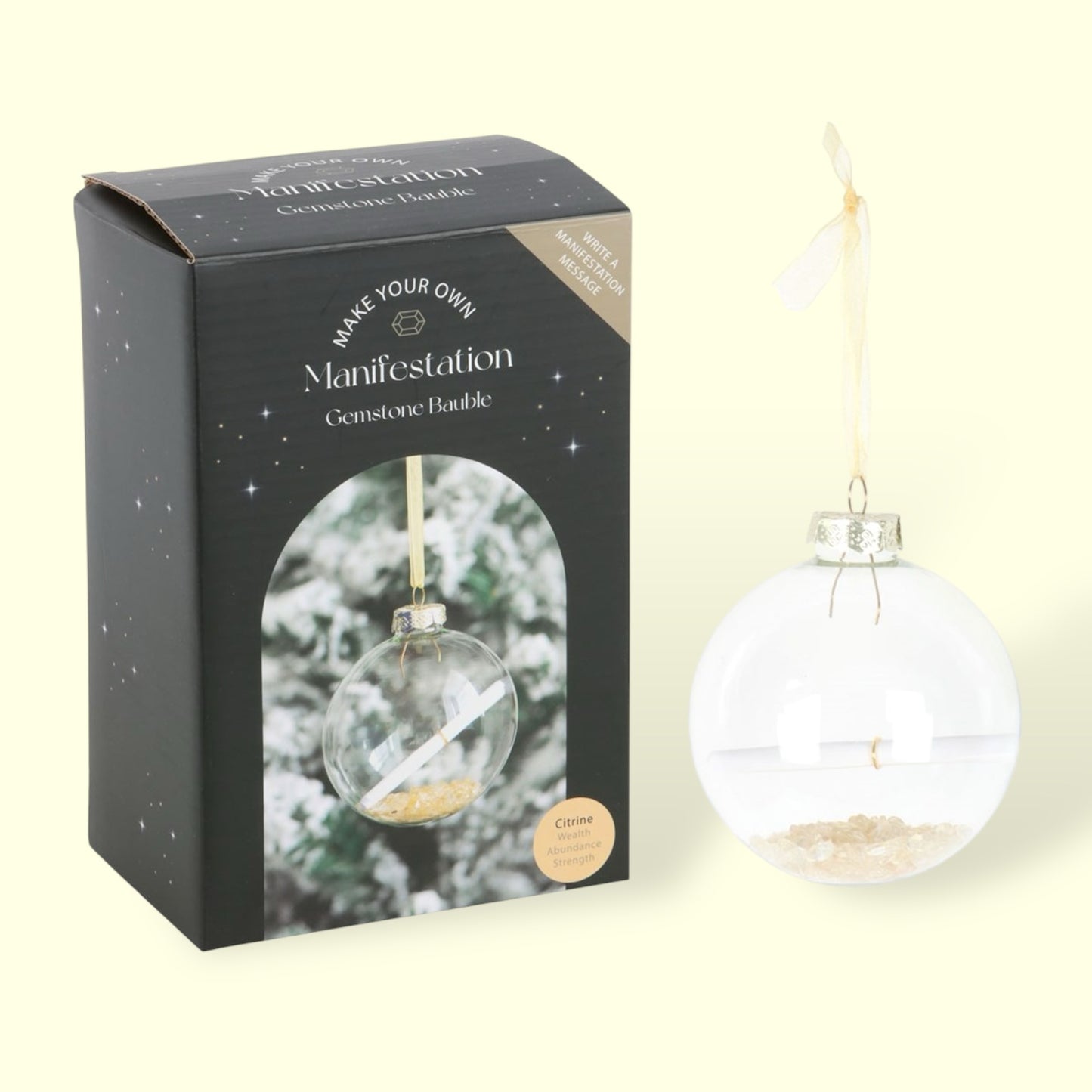 Citrine Manifestation Christmas Bauble Kit