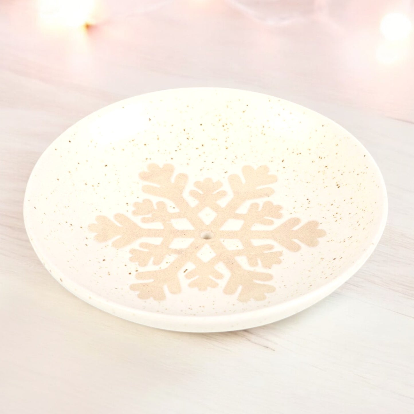 Snowflake Incense Ashcatcher Dish