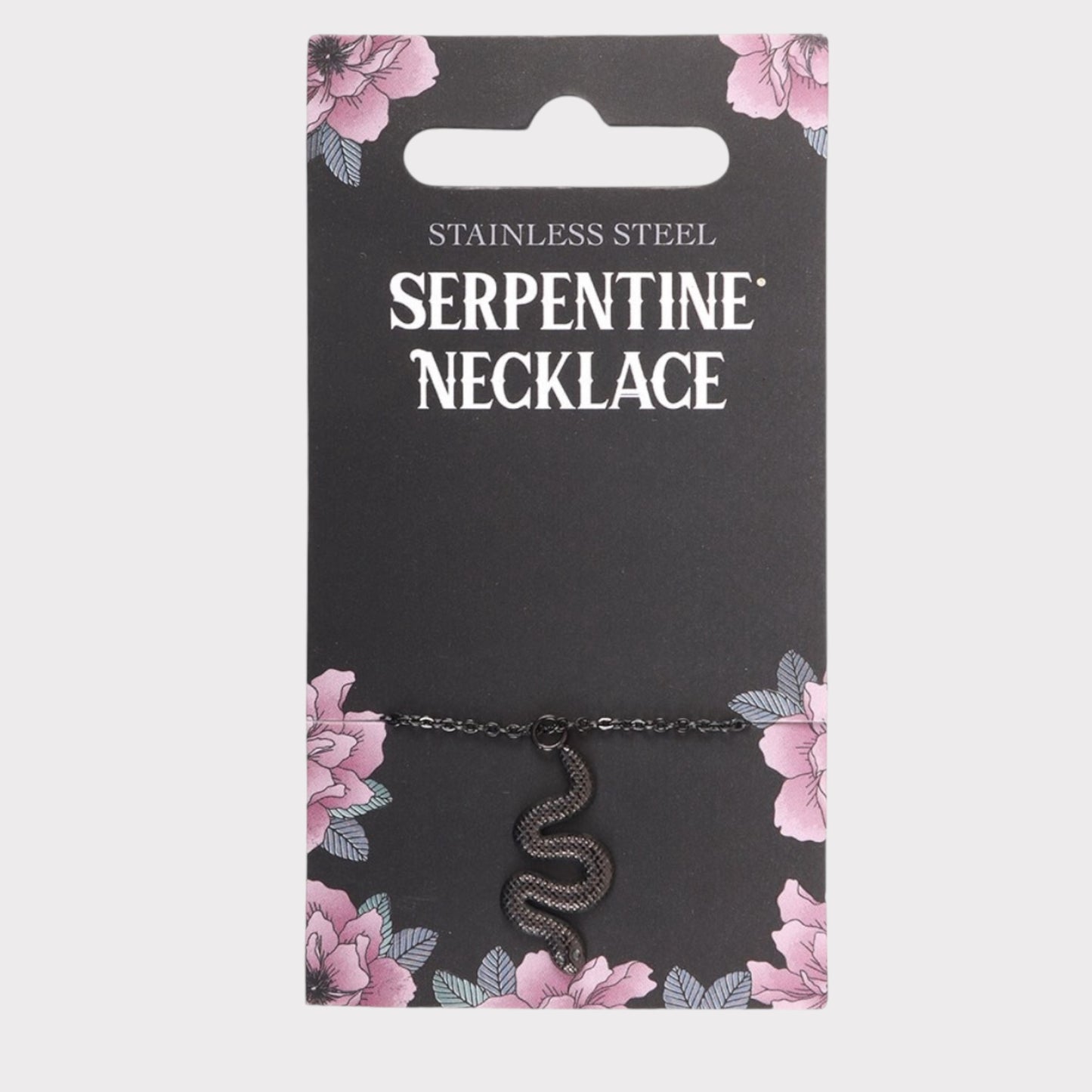 Black Serpentine Snake Necklace