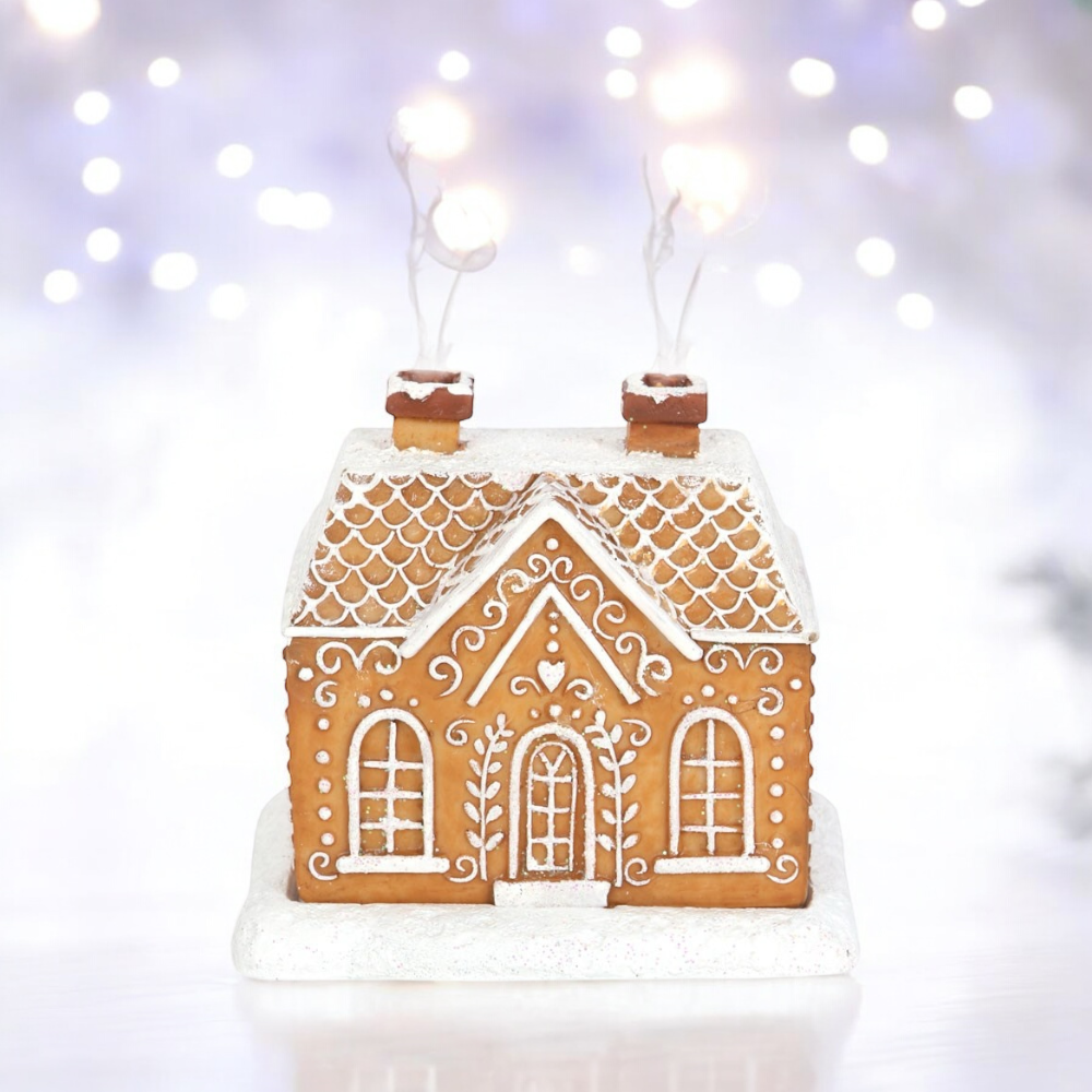 Gingerbread House Incense Cone Burner