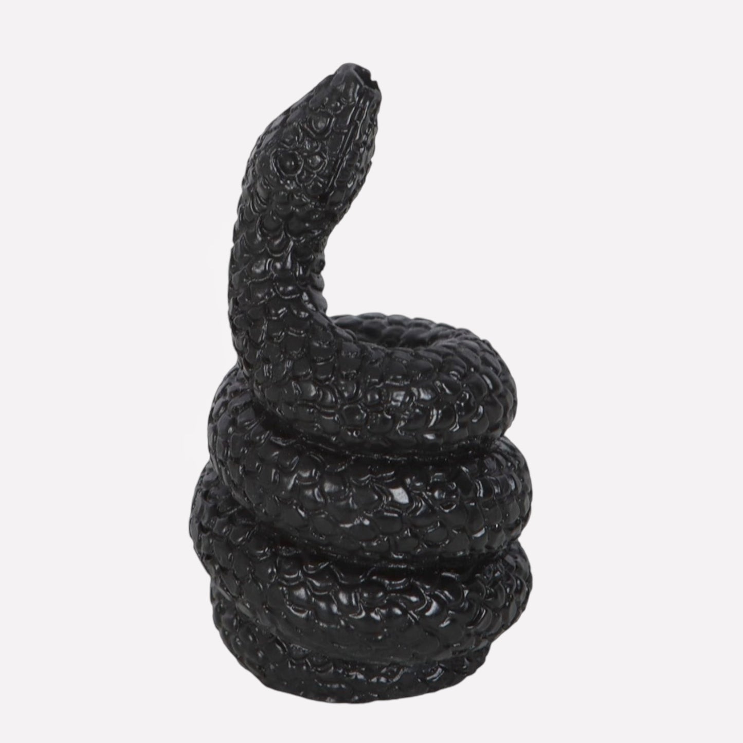 Black Coiled Snake Incense Stick Holder