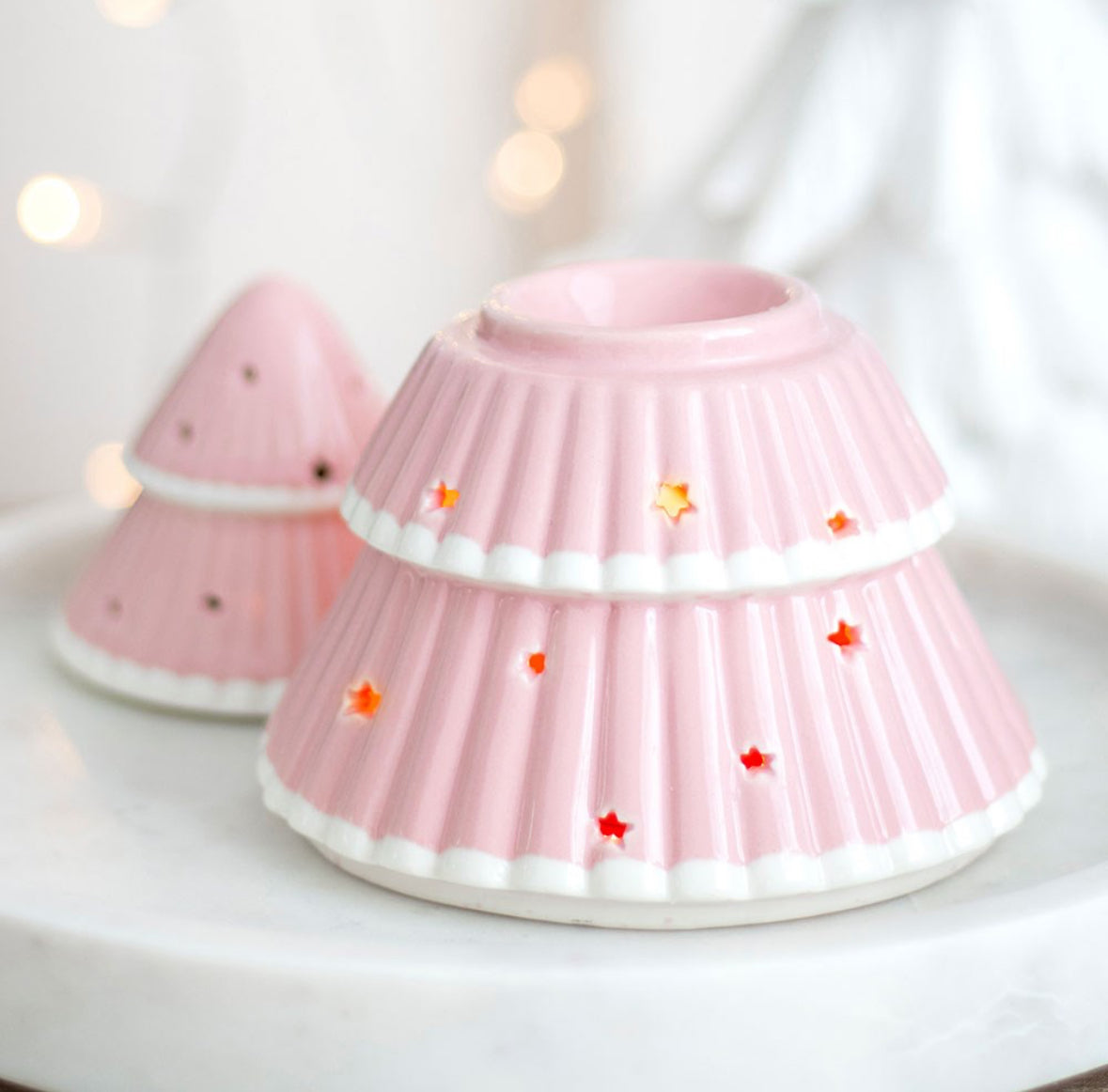 Pink Christmas Tree Oil Burner