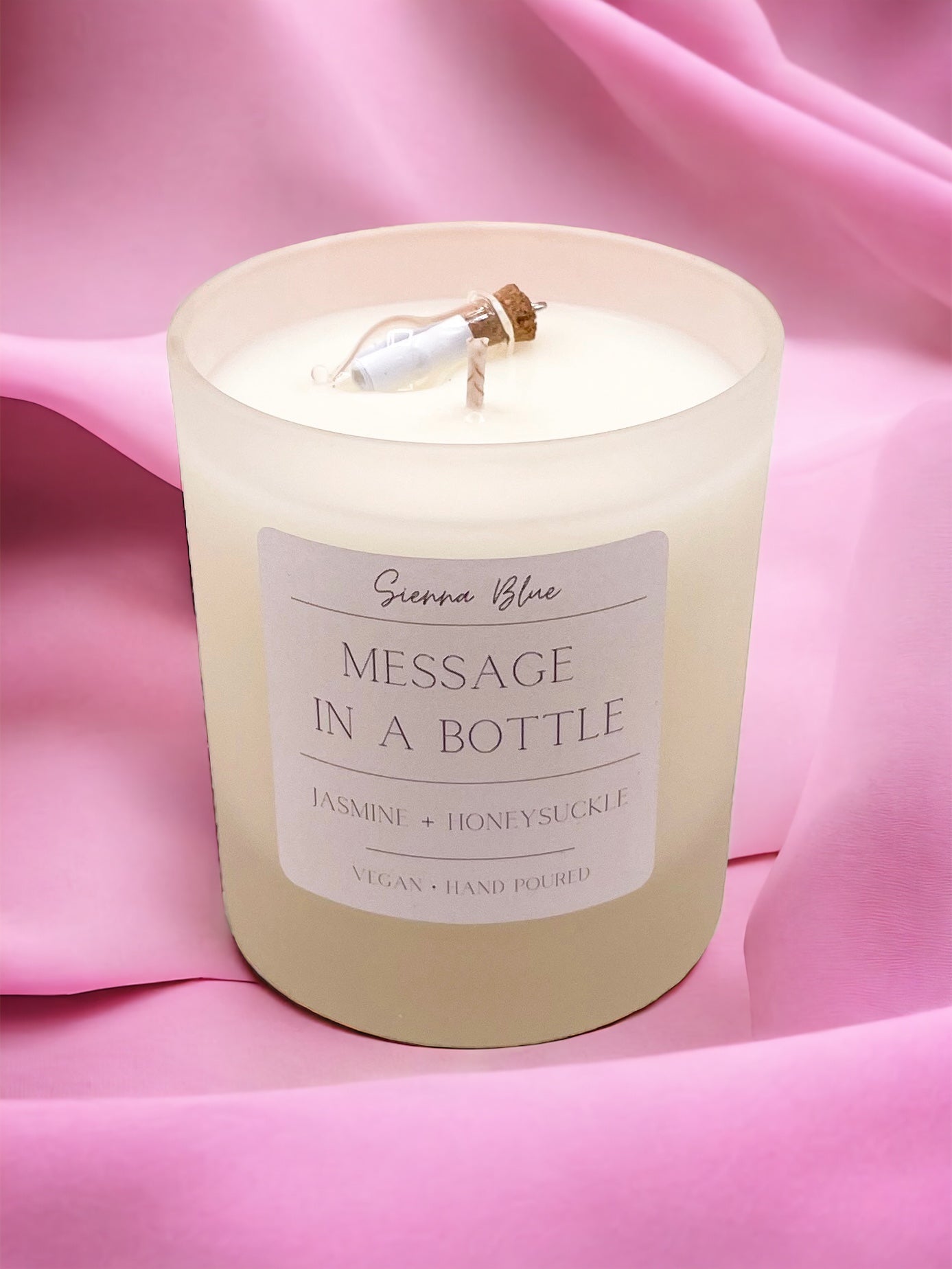 Message in a bottle candle