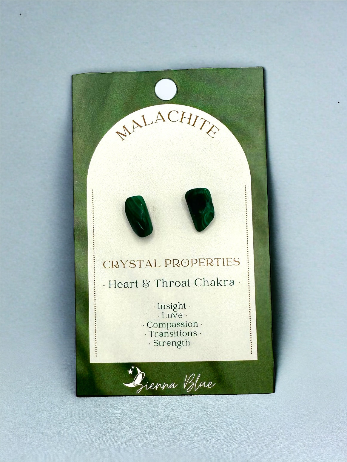 Malachite Chip Earrings