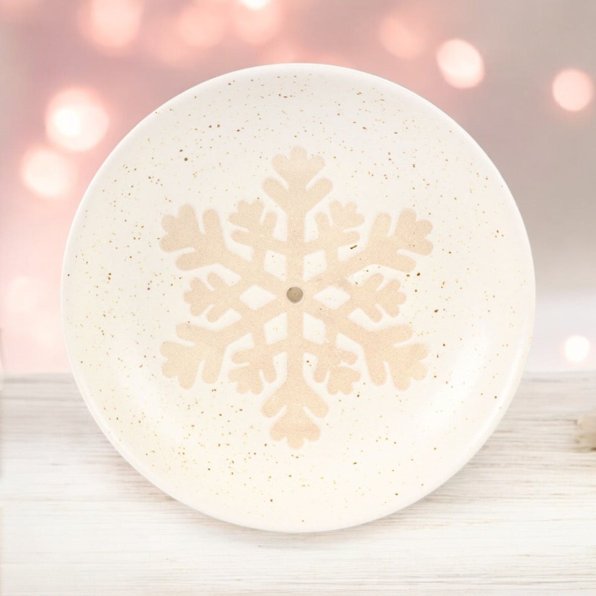 Snowflake Incense Ashcatcher Dish