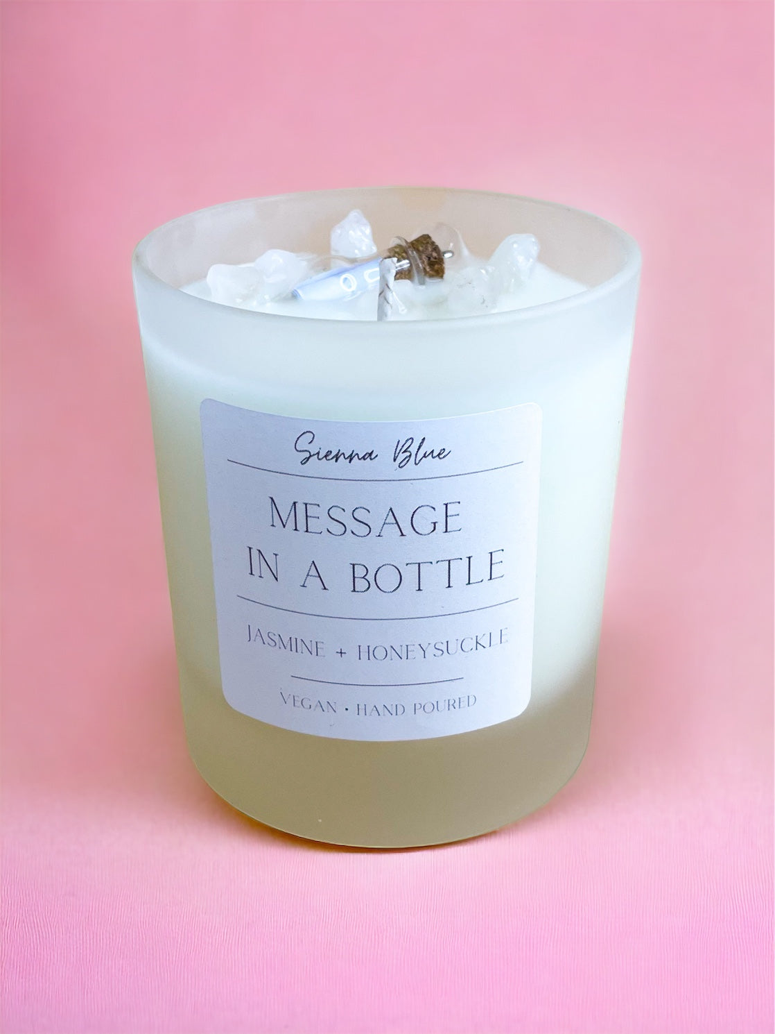 Message in a bottle candle