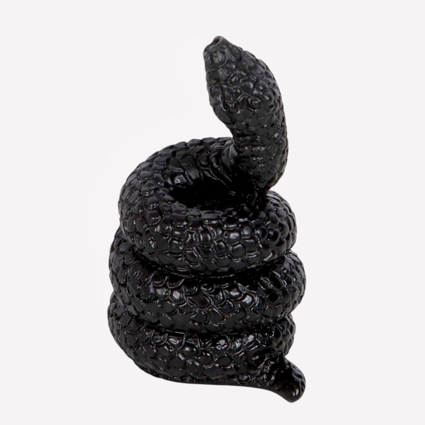 Black Coiled Snake Incense Stick Holder