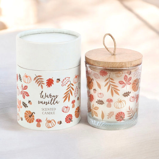 Warm Vanilla Autumn Leaves Candle