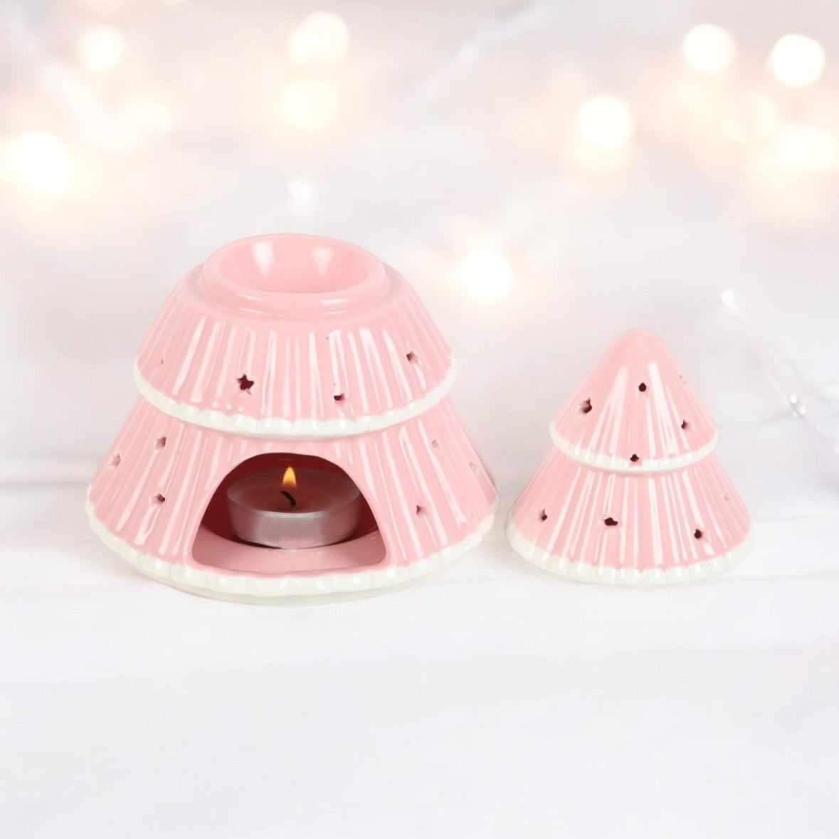 Pink Christmas Tree Oil Burner