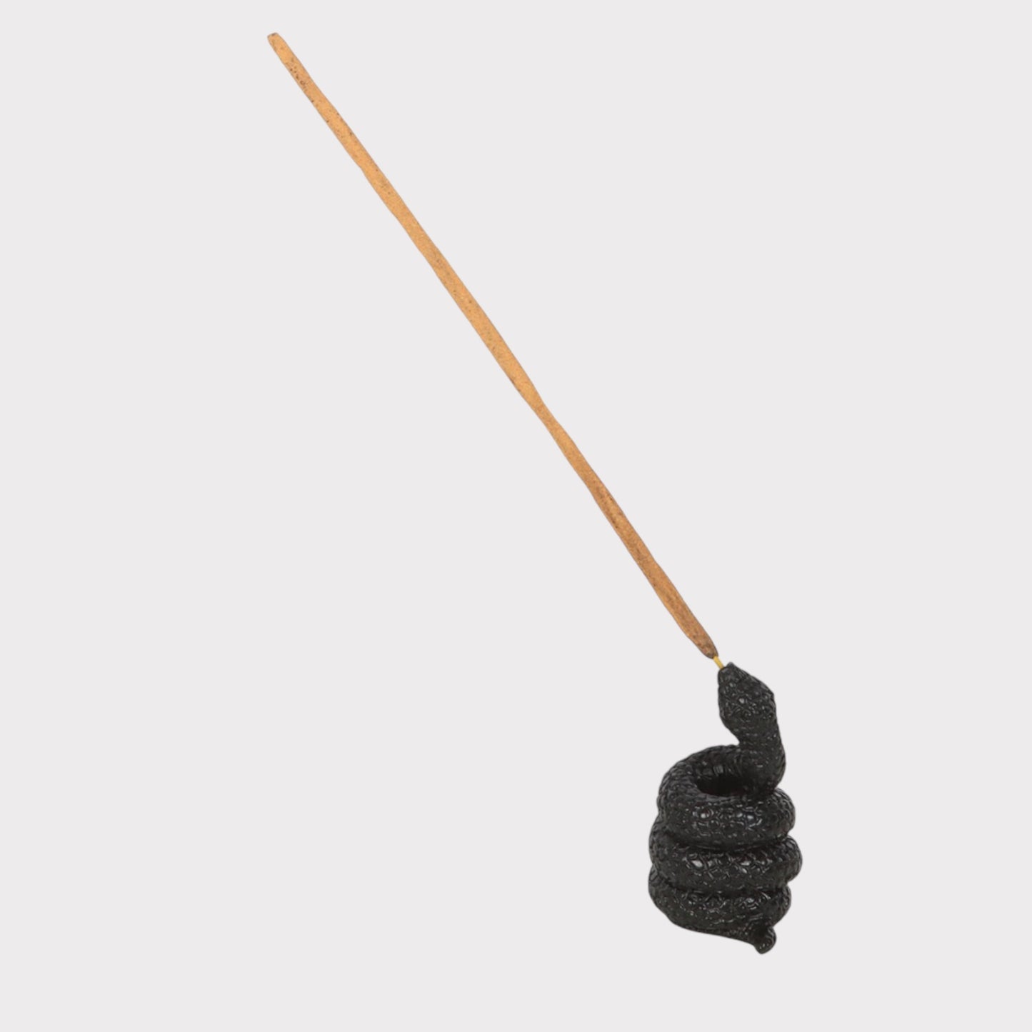 Black Coiled Snake Incense Stick Holder