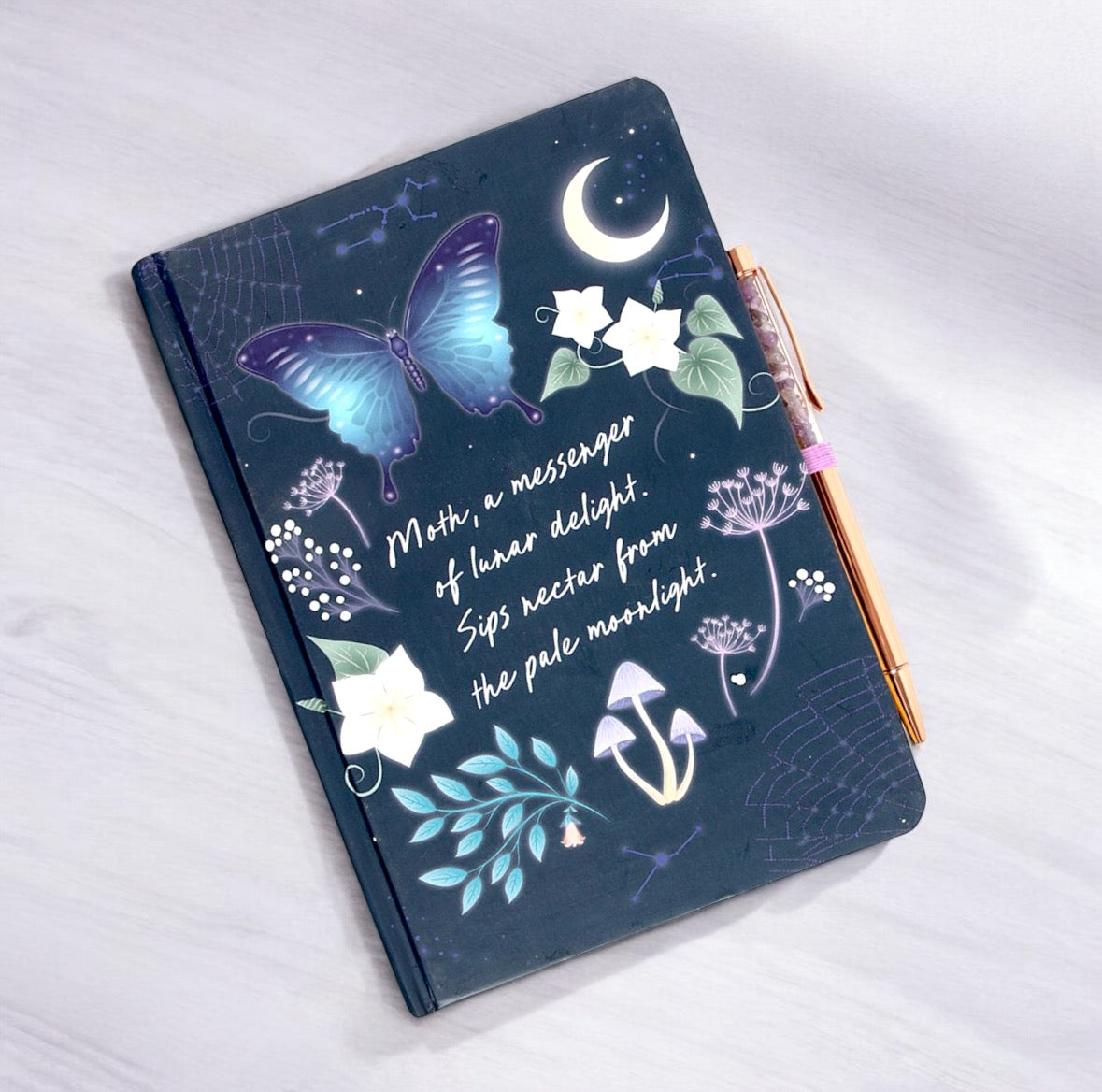 Night Own Journal with Sodalite Pen