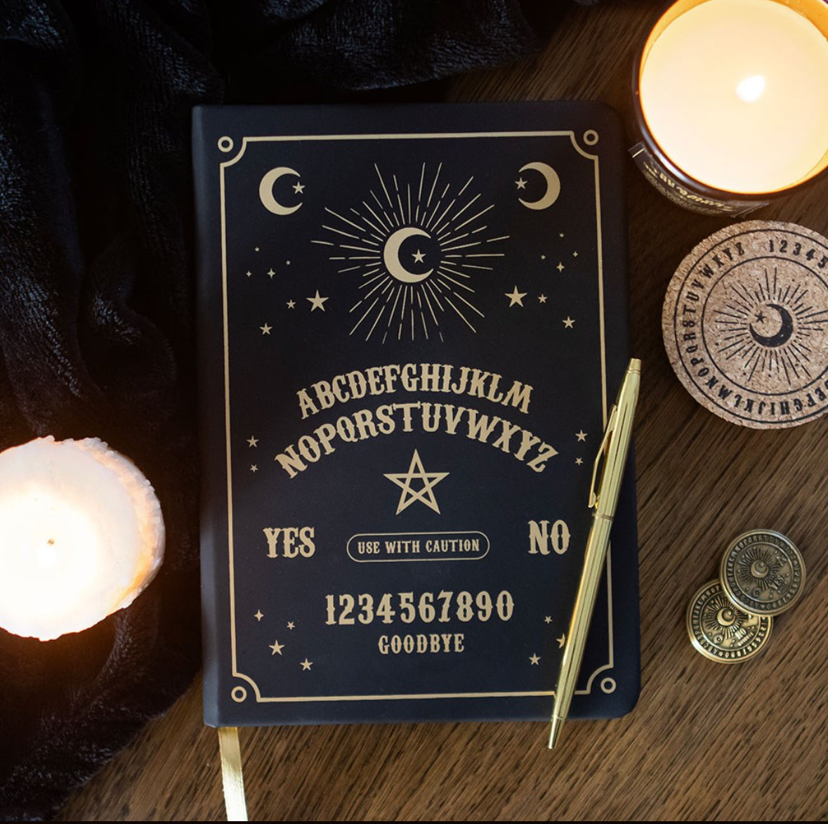 Black Ouija Board A5 Notebook