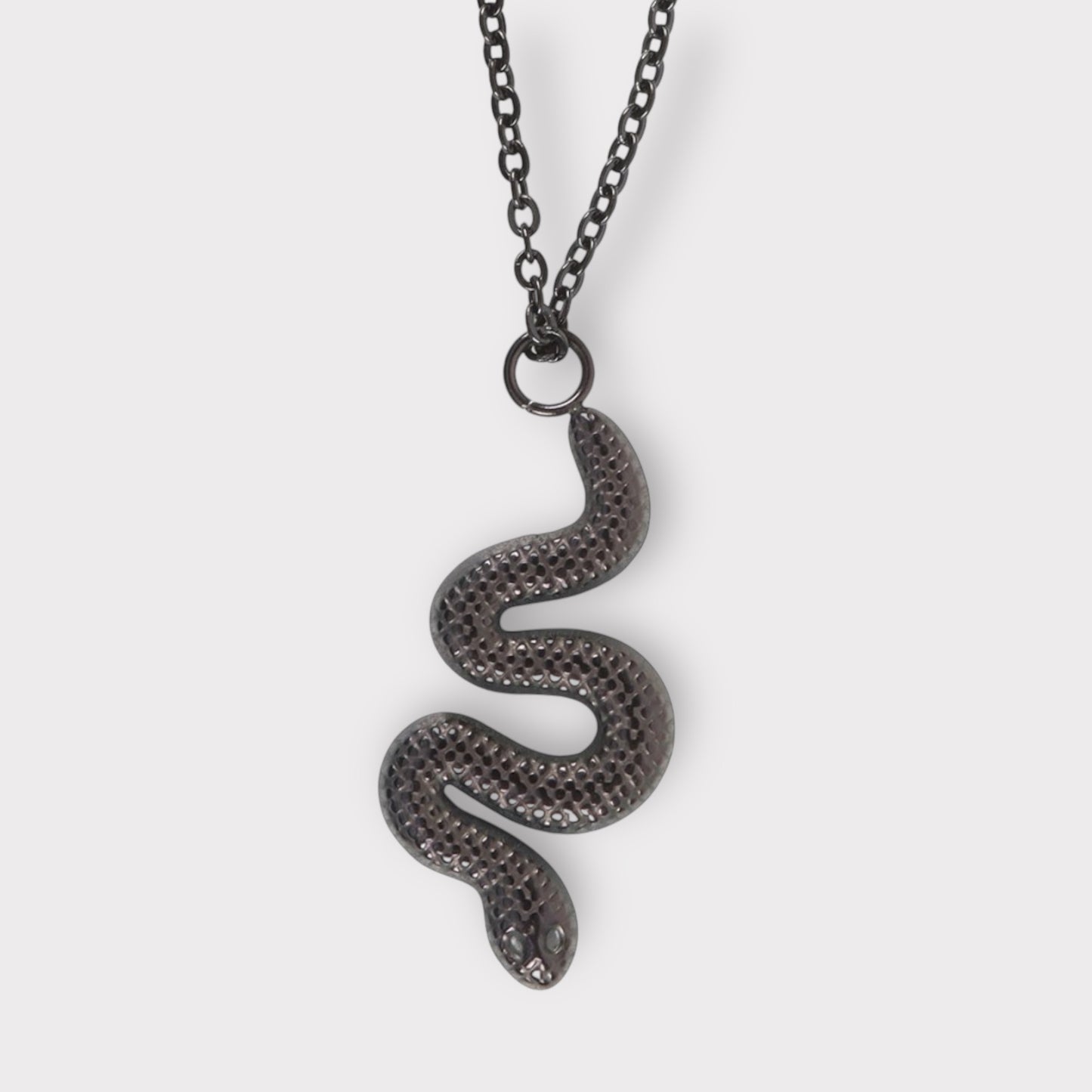 Black Serpentine Snake Necklace