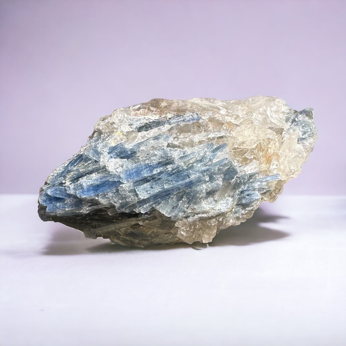 Large Kyanite and Clear Quartz Cluster