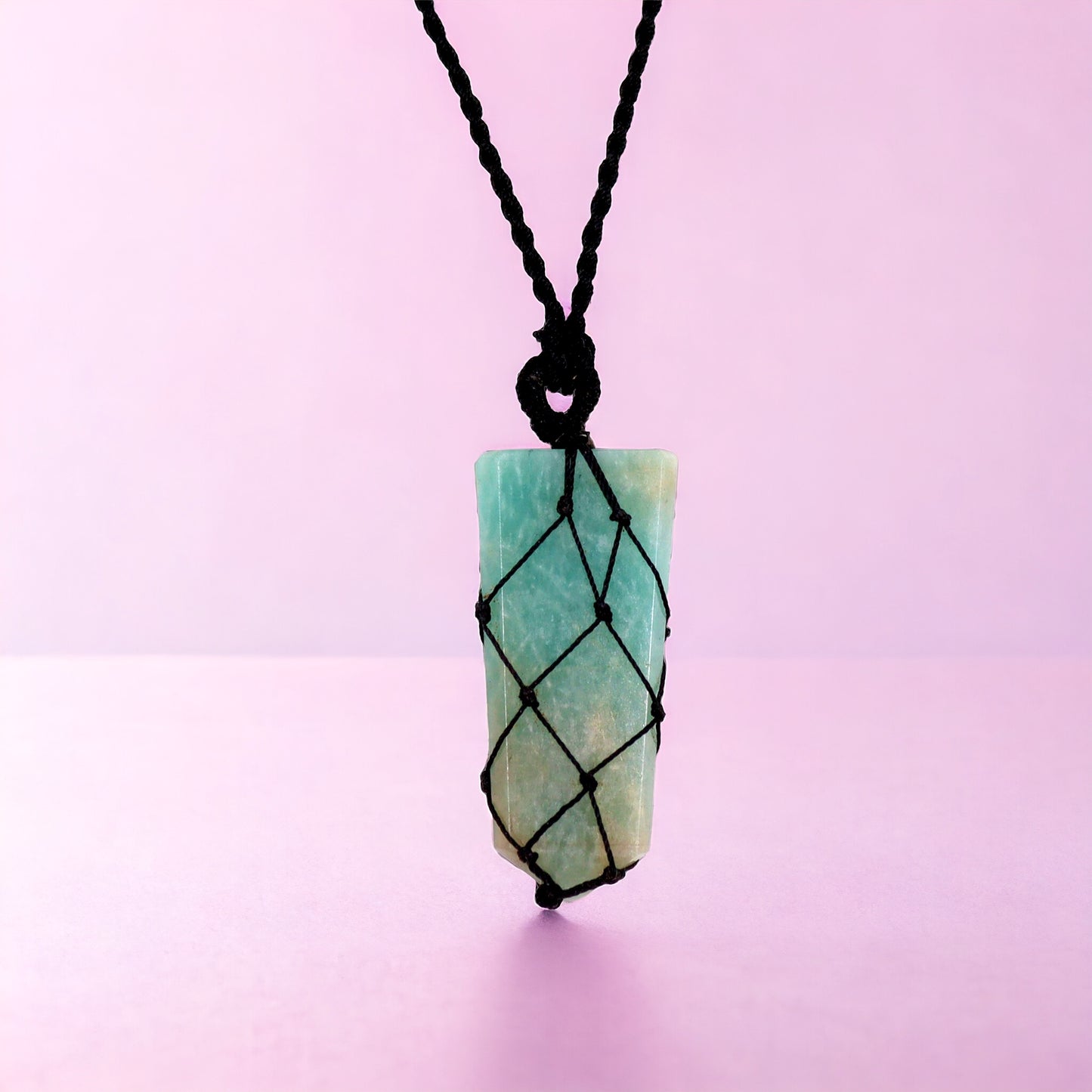 Laced Amazonite Necklace. Handmade in India