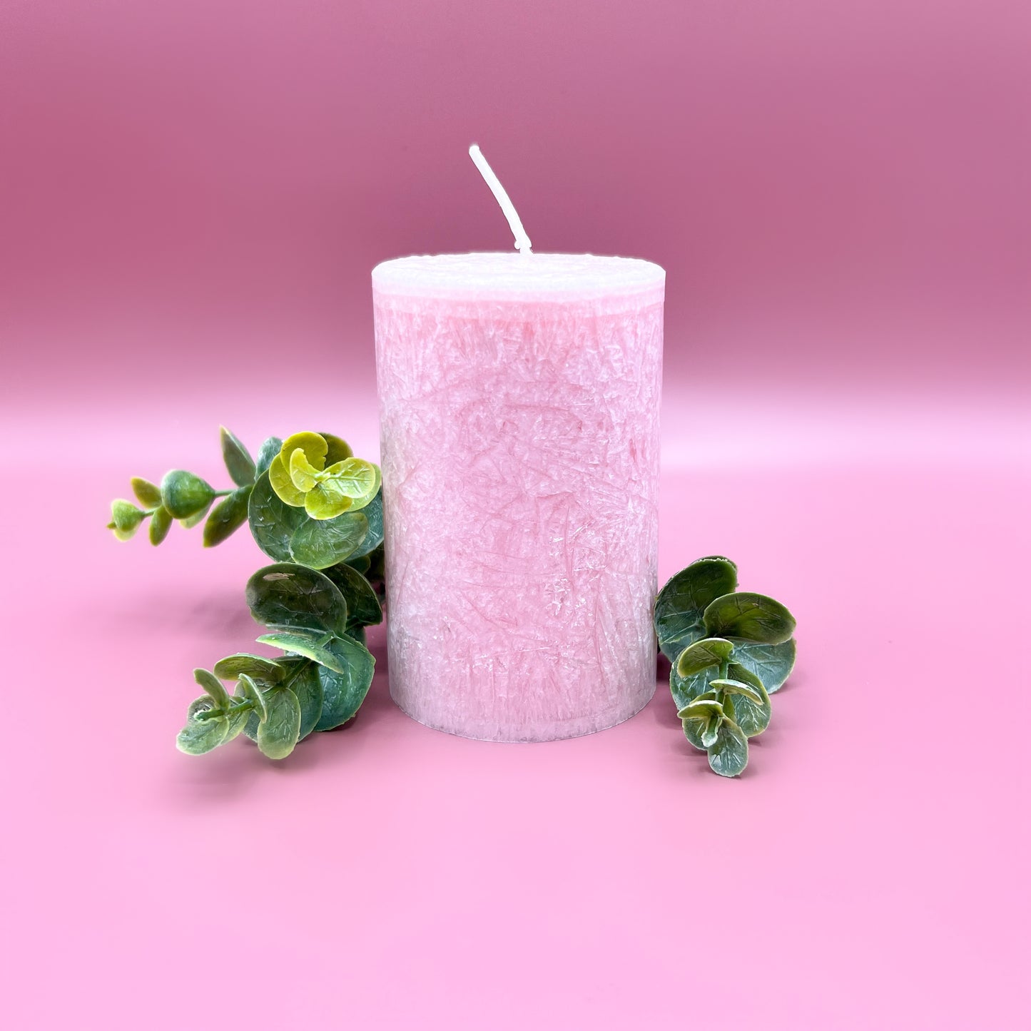 Pink Olive wax candle
