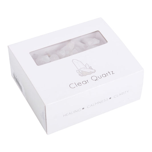 Clear Quartz rough chips - 280g box