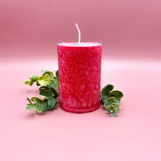 Red Olive wax candle