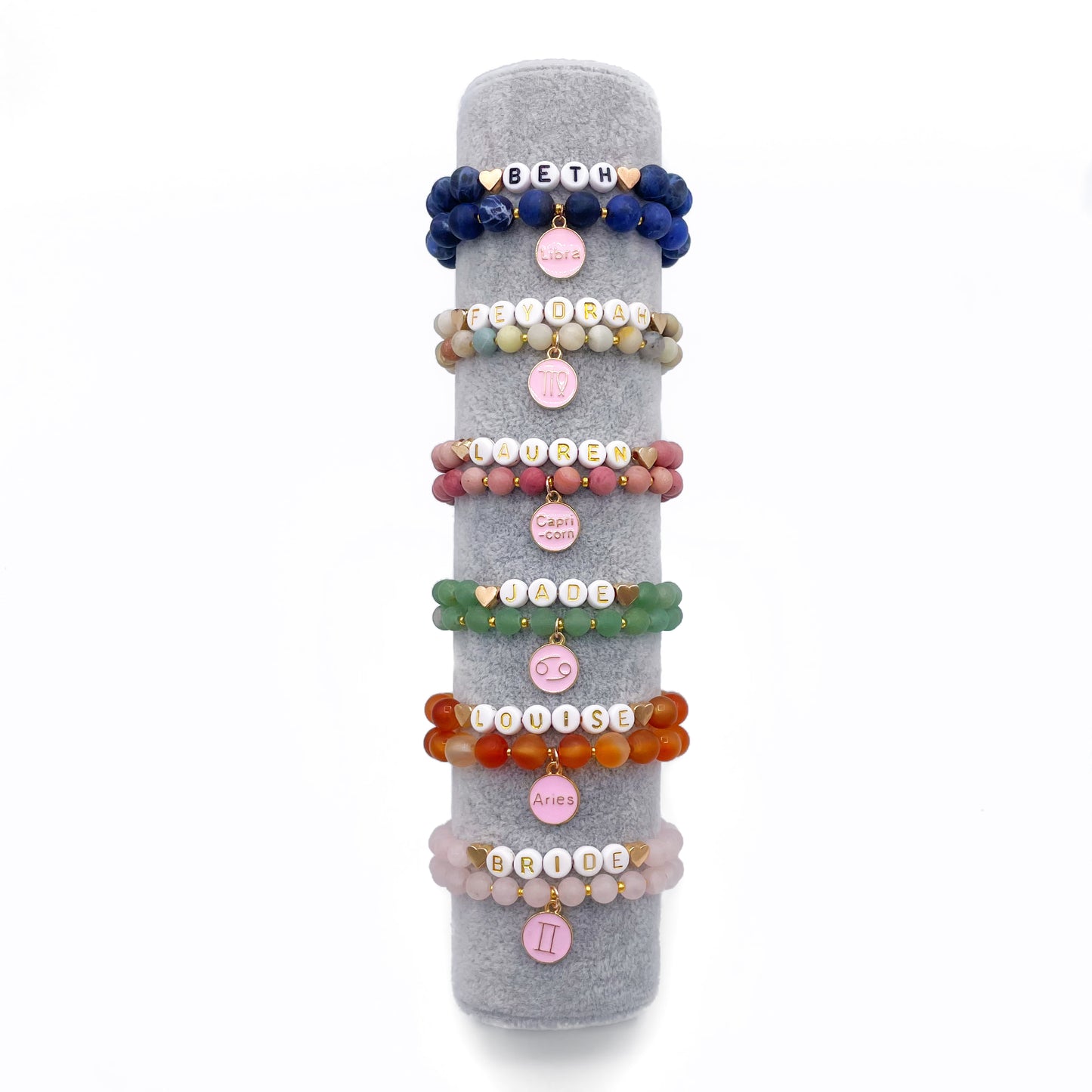 Personalised crystal bracelets