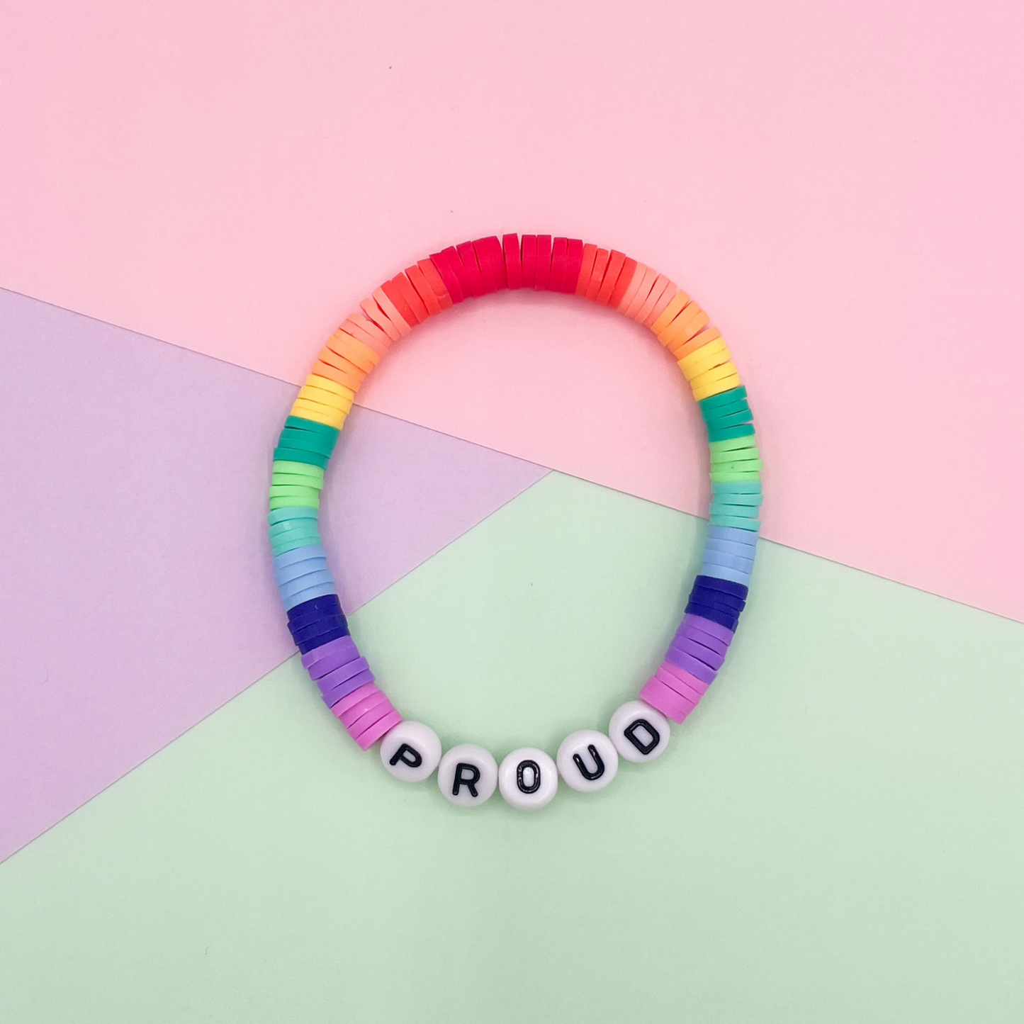 LGBTQ+ personalised bracelet