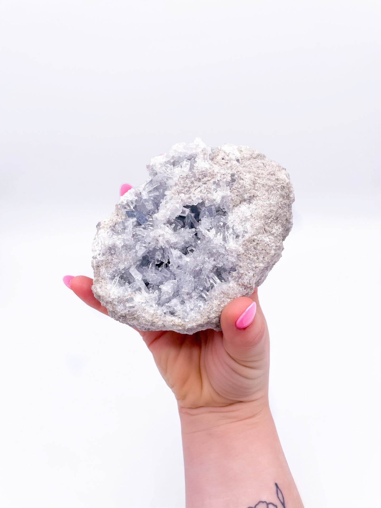 Large Celestite geode cluster