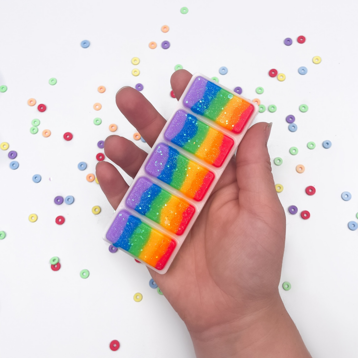 LGBTQ+ pride rainbow wax melt